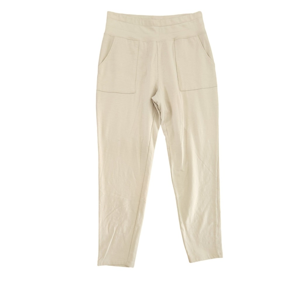 D&Co Active Women Beige Casual Stretch Cotton Blend Jogger Pants Size M‎